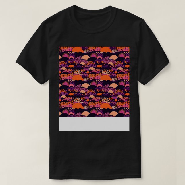 Sunset Seamless Pattern Sun Sky Light Sunlight Sun T-Shirt (Design Front)