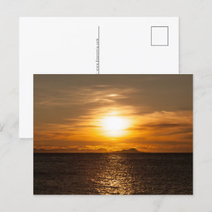 Sunset Seascape Nature Photo Holiday Postcard