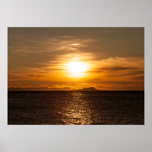 Sunset Seascape photo Poster (Front)