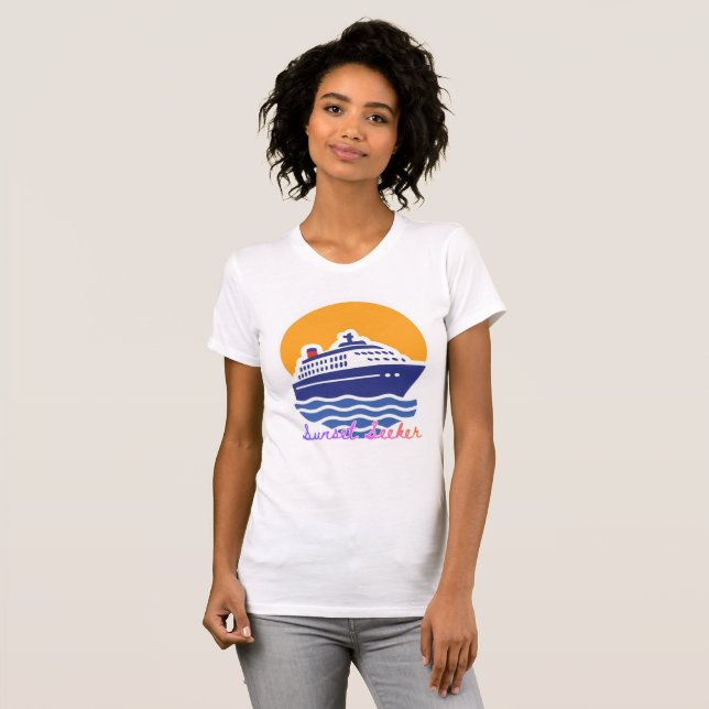 Sunset Seeker Cruise Ship Shirt (Front Full)