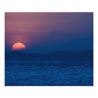 Sunset seen  photo print