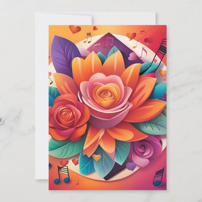 Sunset Serenade Wedding Invitation (Front)