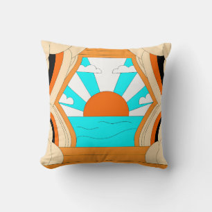Sunset Serenity Canvas - Stunning Art Print Cushion