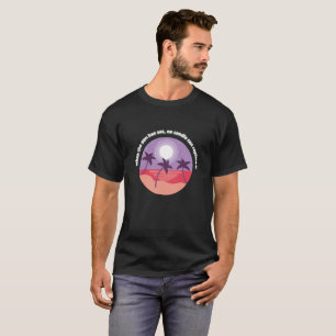 Sunset Serenity Crescent Moon T-Shirt
