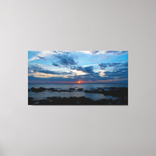 Sunset Serenity on the Shore Canvas Print