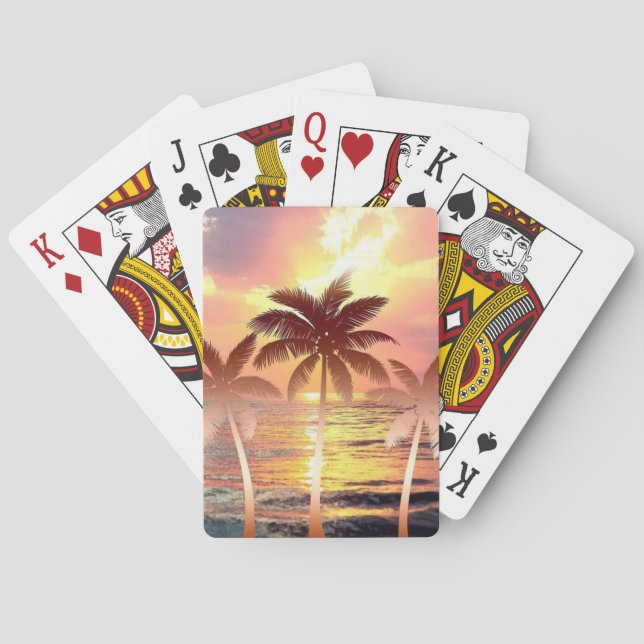 Sunset Serenity Playing Cards (Back)