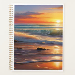 Sunset Serenity: Waves of Tranquillity Planner