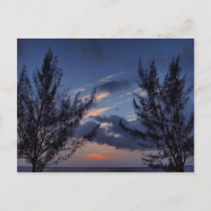 Sunset Seven Mile Beach Cayman Islands Postcard