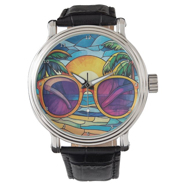 Sunset Shades & Tropical Tides  Beach Watch (Front)
