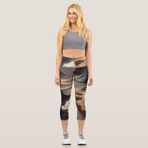 Sunset Shore Capri Leggings