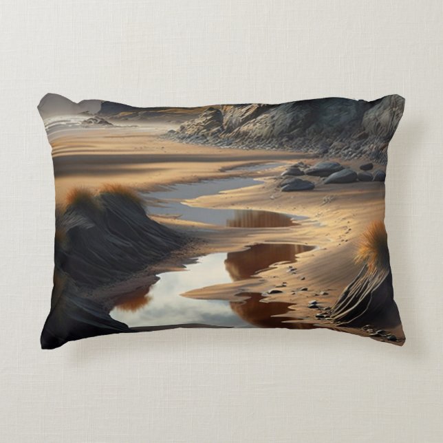 Sunset Shore Decorative Cushion (Front)