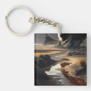 Sunset Shore Key Ring