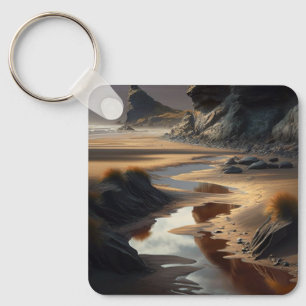 Sunset Shore Key Ring