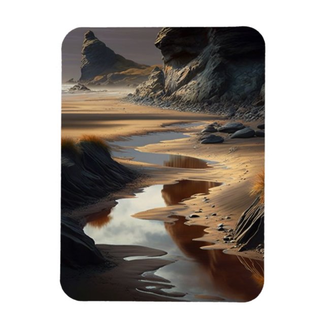 Sunset Shore Magnet (Vertical)