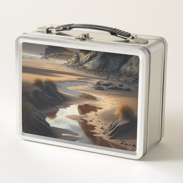 Sunset Shore Metal Lunch Box (Front)