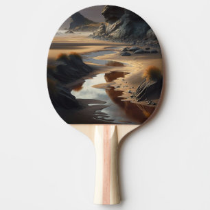 Sunset Shore Ping Pong Paddle