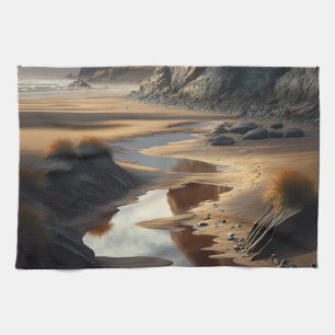 Sunset Shore Tea Towel
