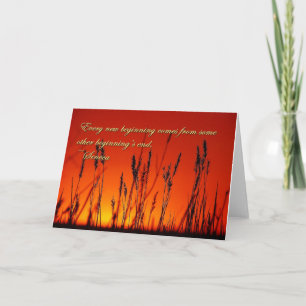 Sunset Silhouette Inspirational Card