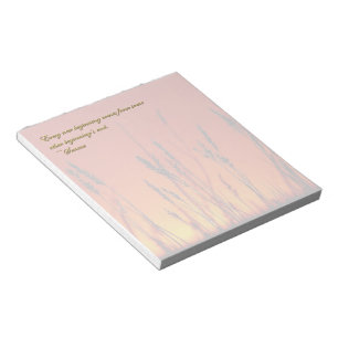 Sunset Silhouette Inspirational Notepad