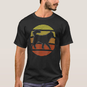 Sunset Silhouette Vintage Retro Alaskan Malamute T-Shirt