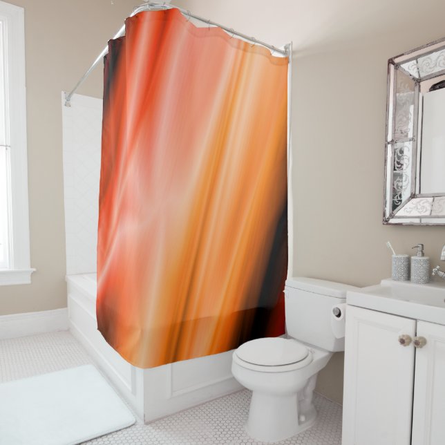 Sunset Silk Shower Curtain (In Situ)