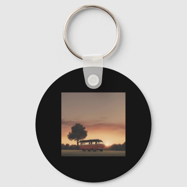 Sunset Simplicity Day. 2  Key Ring (Front)