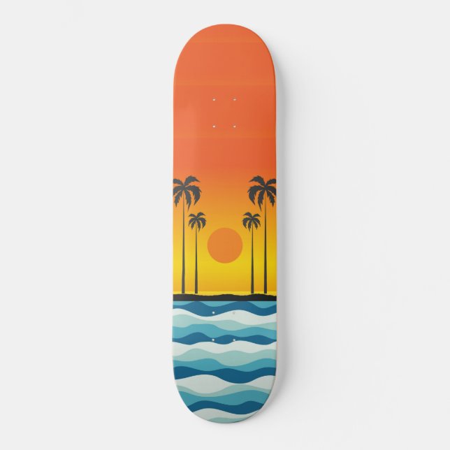 Sunset Skateboard (Front)