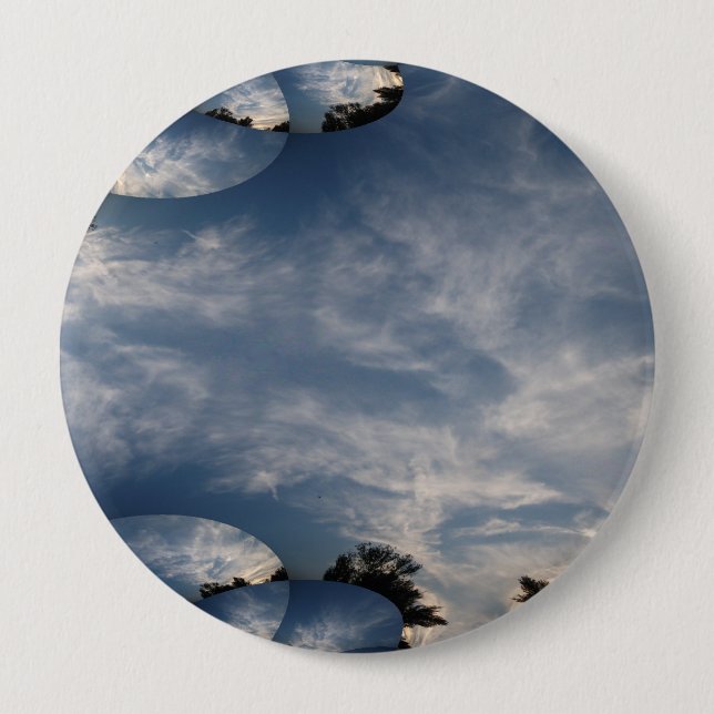 Sunset Skies Fractal 10 Cm Round Badge (Front)
