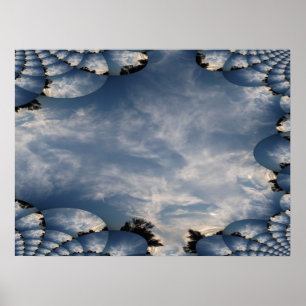Sunset Skies Fractal Poster