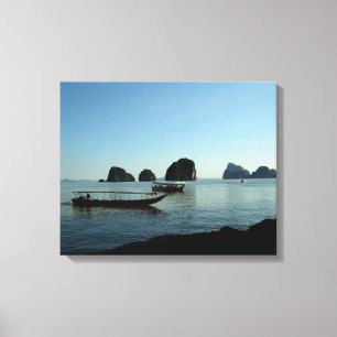Sunset sky above Andaman sea in Thailand Canvas Print