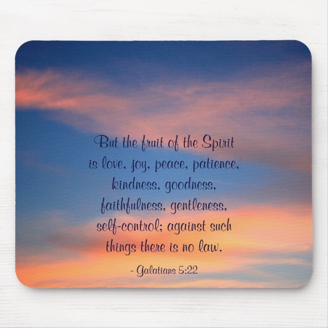 Sunset Sky Fruit of the Spirit Mousepad (Front)