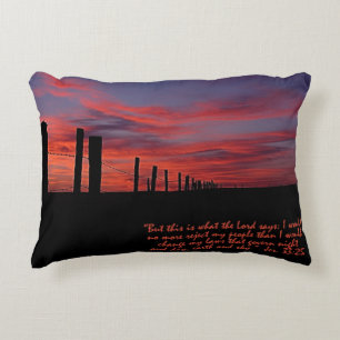 Sunset Sky Inspirational Decorative Cushion