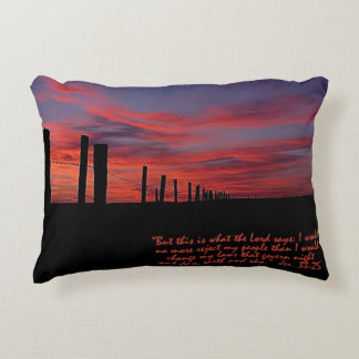 Sunset Sky Inspirational Decorative Cushion