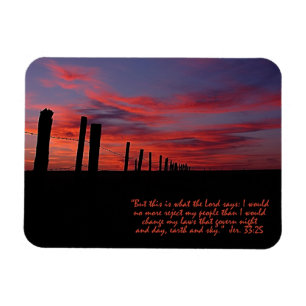 Sunset Sky Inspirational Magnet