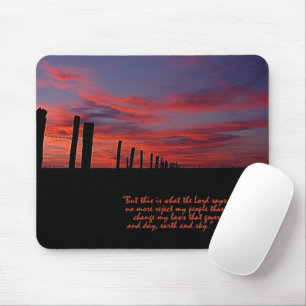 Sunset Sky Inspirational Mouse Mat
