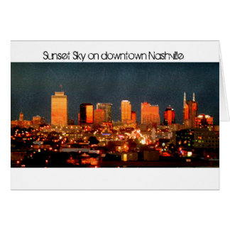 Sunset Sky on Downtown Nashville