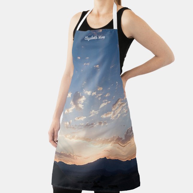 Sunset Sky Personalised Apron (Insitu)