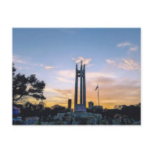 Sunset Sky Quezon Memorial Circle Park in QC Foil
