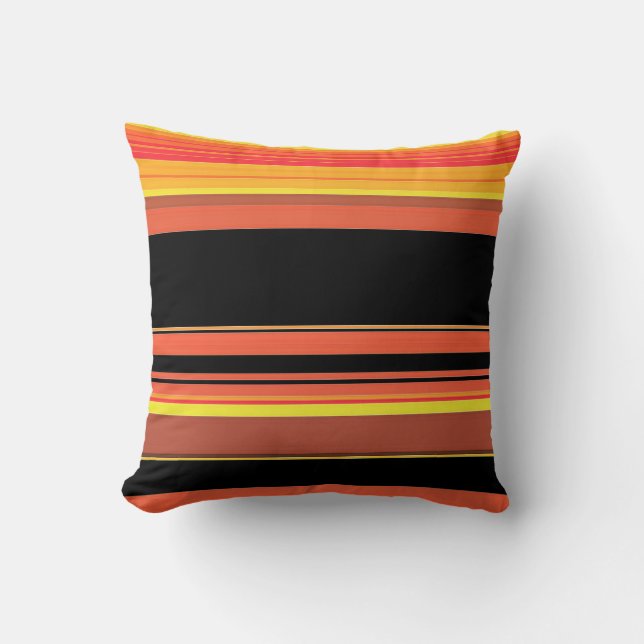 SUNSET SKY STRIPES CUSHION (Front)