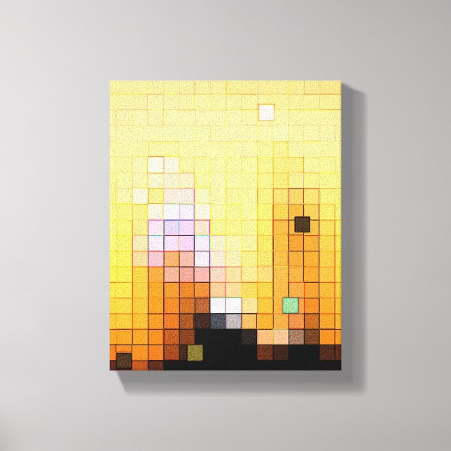 Sunset Skyscrapers Canvas Print (Front)