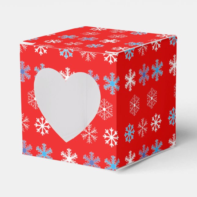 Sunset Snowflake Favour Box (Front Side)