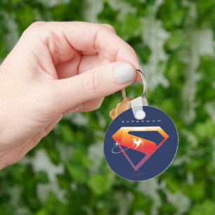 Sunset Soar Superman Shield Key Ring