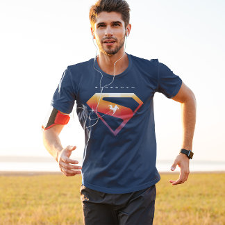 Sunset Soar Superman Shield T-Shirt