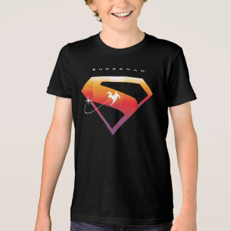 Sunset Soar Superman Shield Tri-Blend Shirt