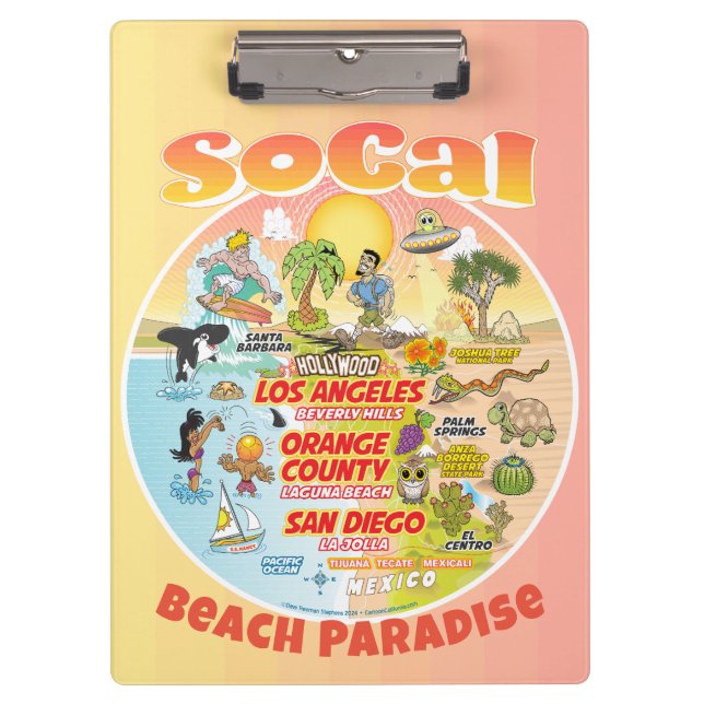 Sunset SoCal Clipboard (Front)