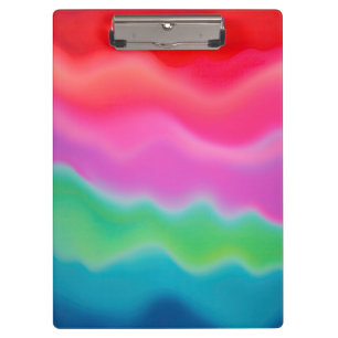 "Sunset Sorbet" Colourful Abstract Art Clipboard