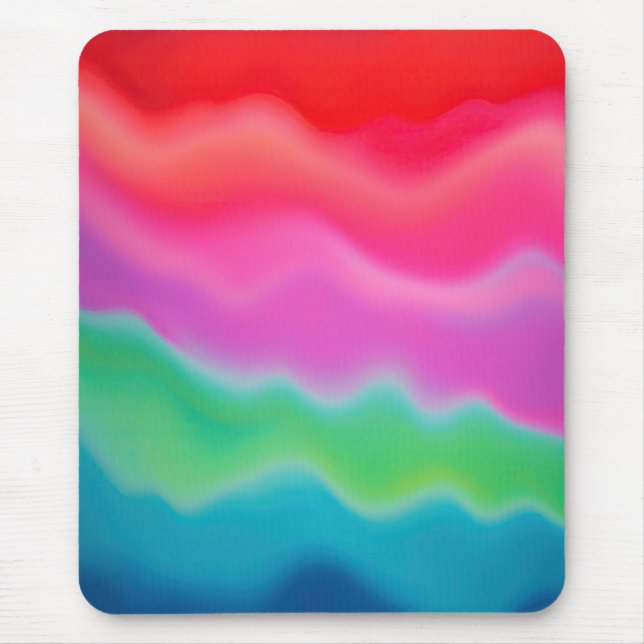 "Sunset Sorbet" Colourful Abstract Art   Mouse Mat (Front)