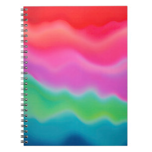 "Sunset Sorbet" Colourful Abstract Art   Notebook