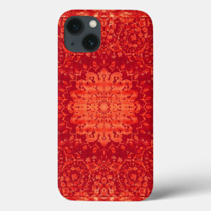 Sunset Souk: Orange Marrakesh Moroccan Pattern iPhone 13 Case
