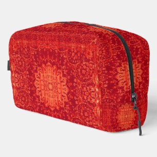 Sunset Souk: Orange Marrakesh Moroccan Pattern Dopp Kit